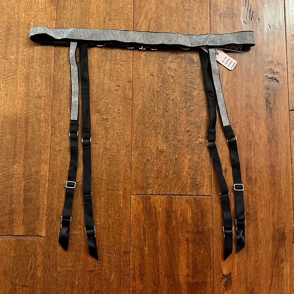 Victoria’s Secret Very Sexy Swarovski Crystal Rhinestone Garter Belt Sz M/L - Picture 5 of 11